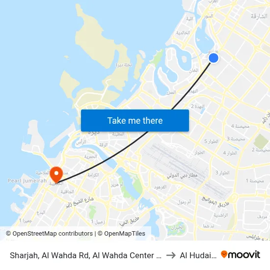 Sharjah, Al Wahda Rd, Al Wahda Center 2 - 02 to Al Hudaiba map