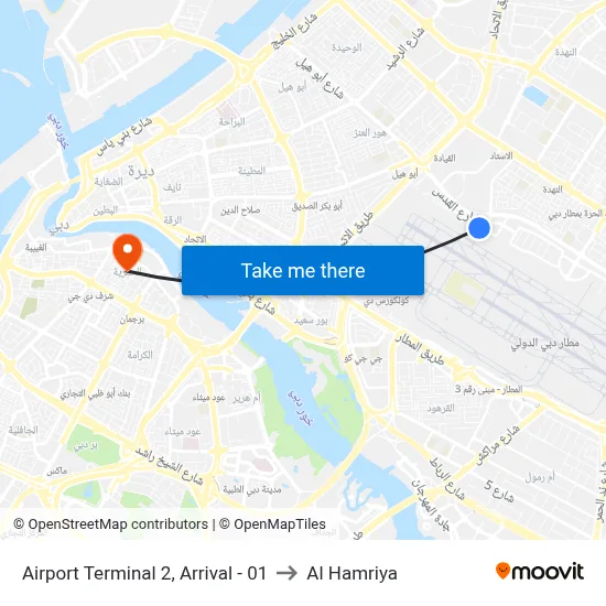 Airport Terminal 2, Arrival - 01 to Al Hamriya map