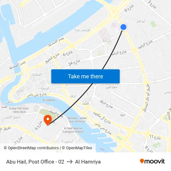 Abu Hail, Post Office - 02 to Al Hamriya map