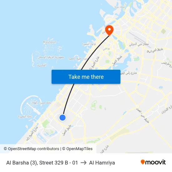Al Barsha (3), Street 329 B - 01 to Al Hamriya map