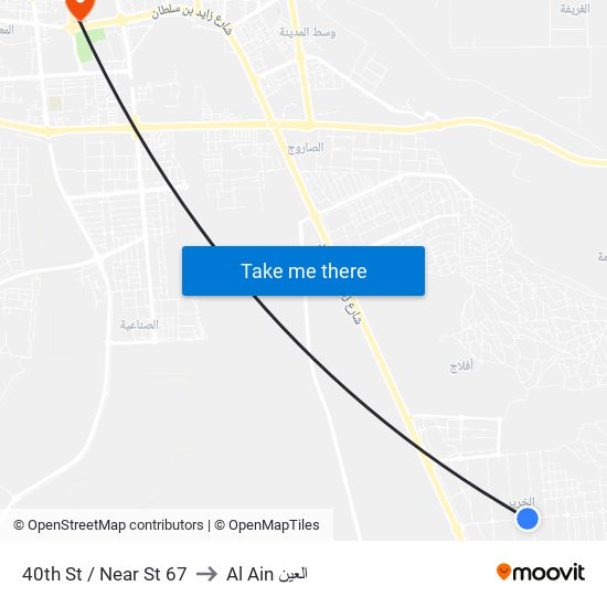 40th St  / Near St 67 to Al Ain العين map