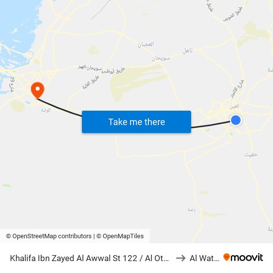 Khalifa Ibn Zayed Al Awwal St 122 / Al Otaibah Mosque to Al Wathba map