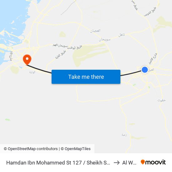 Hamdan Ibn Mohammed St 127 / Sheikh Sultan Al Darmaki Mosque to Al Wathba map