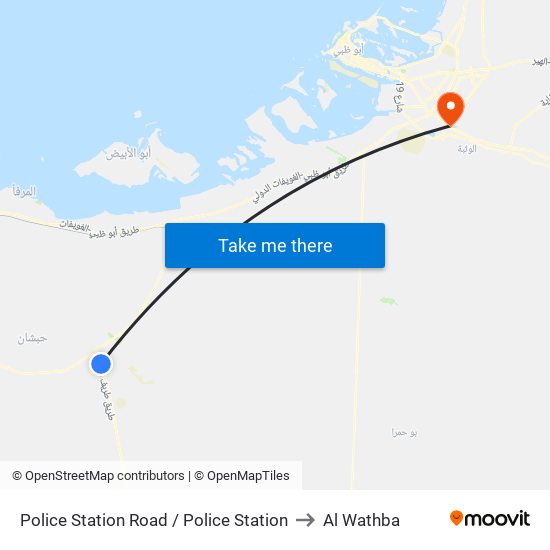 Police Station Road / Police Station to Al Wathba map