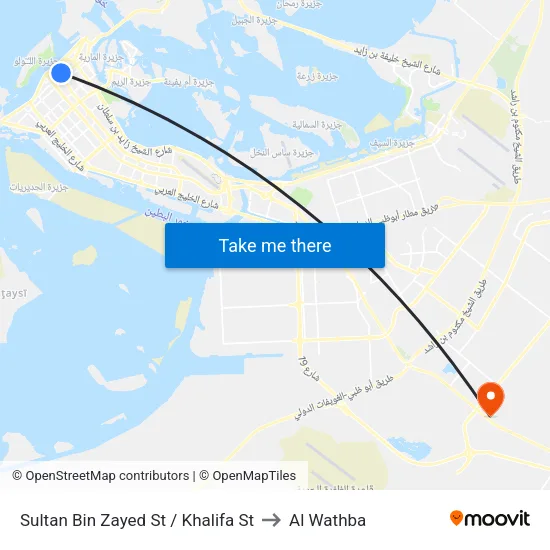 Sultan Bin Zayed Street / Khalifa Street to Al Wathba map