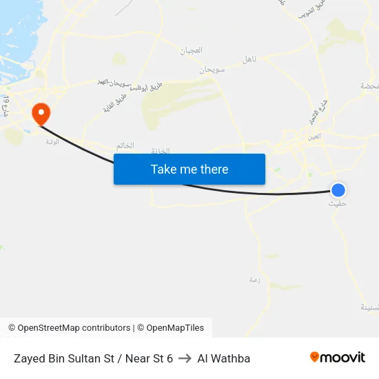 Zayed Bin Sultan St / Near St 6 to Al Wathba map