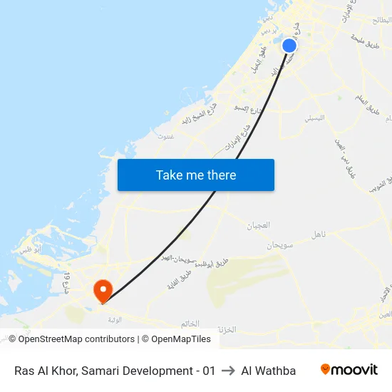 Ras Al Khor, Samari Development - 01 to Al Wathba map
