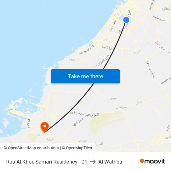 Ras Al Khor, Samari Residency - 01 to Al Wathba map