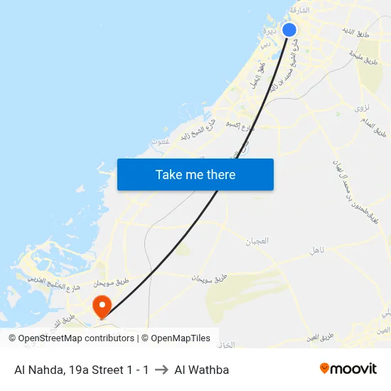 Al Nahda, 19a Street 1 - 1 to Al Wathba map
