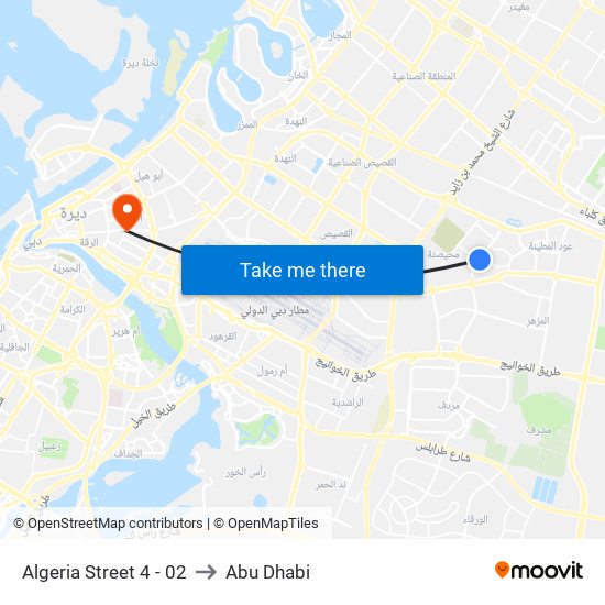Algeria Street 4 - 02 to Abu Dhabi map