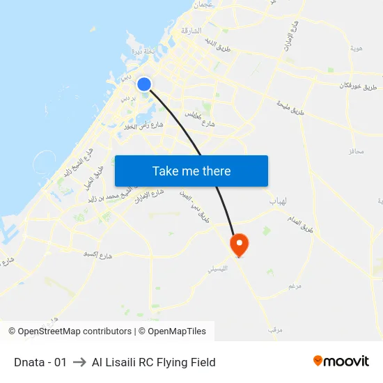 Dnata - 01 to Al Lisaili RC Flying Field map