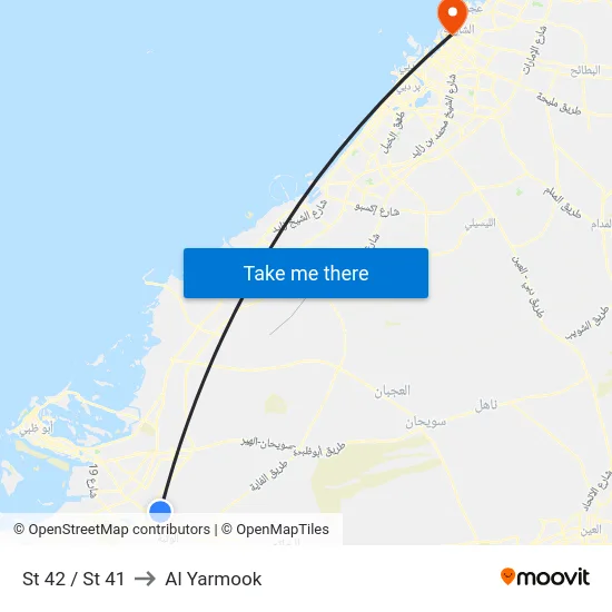 St 42 / St 41 to Al Yarmook map