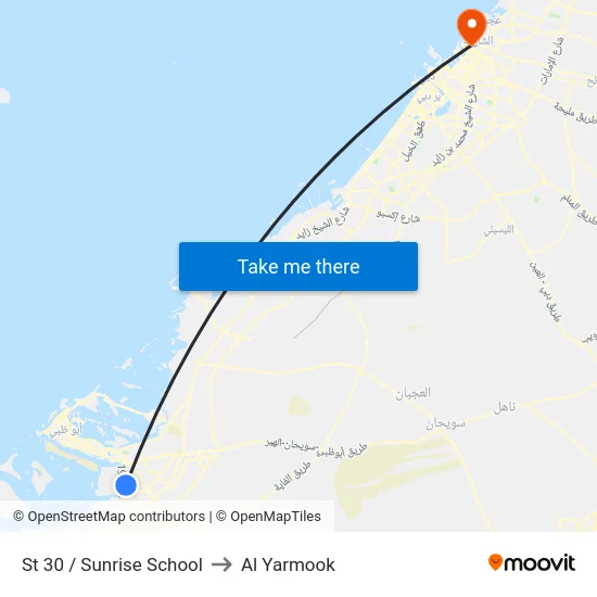 St 30 / Sunrise School to Al Yarmook map