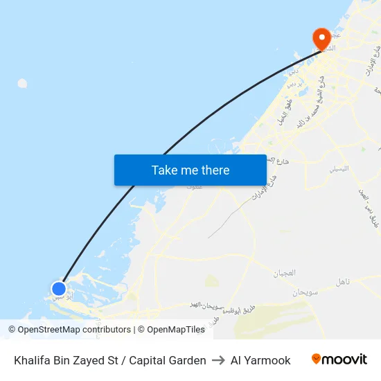 Khalifa Bin Zayed St / Capital Garden to Al Yarmook map