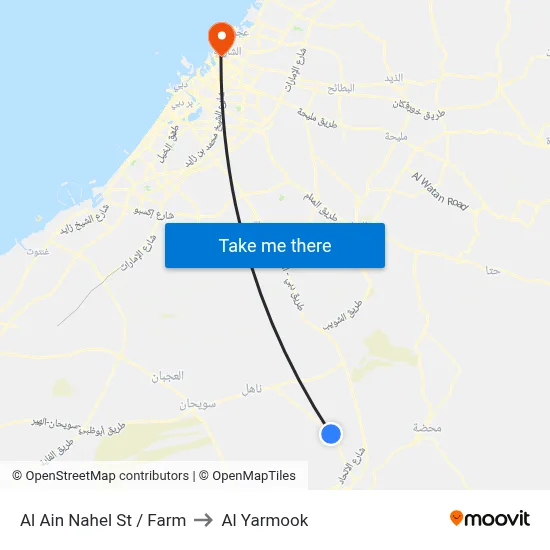 Al Ain Nahel Street / Farm to Al Yarmook map