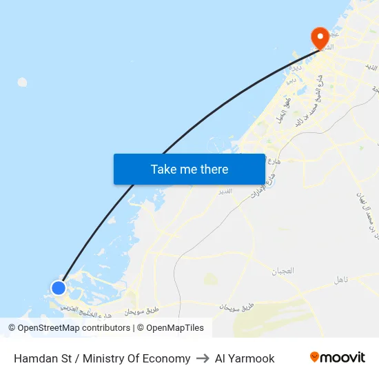 Hamdan Street / Ministry Of Economy to Al Yarmook map