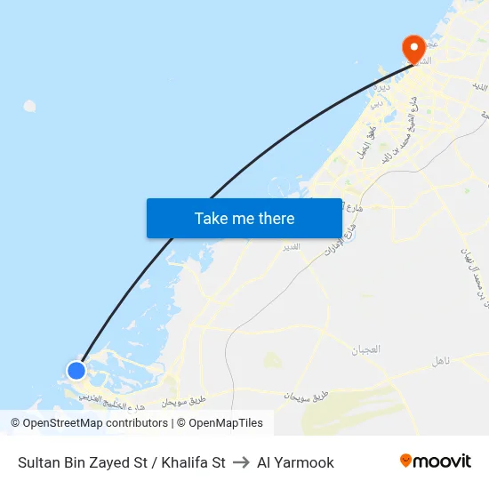 Sultan Bin Zayed Street / Khalifa Street to Al Yarmook map