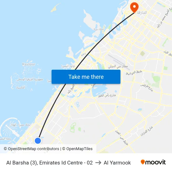 Al Barsha (3), Emirates ID Centre - 02 to Al Yarmook map
