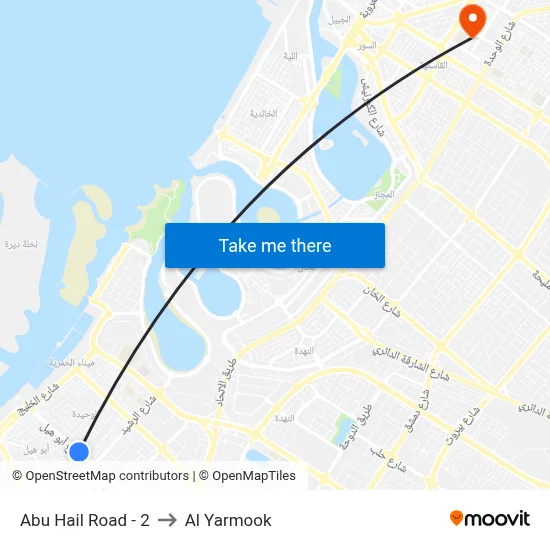 Abu Hail Road - 2 to Al Yarmook map