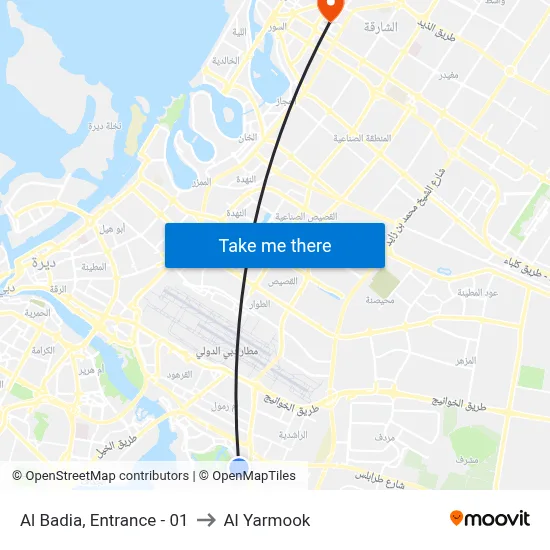 Al Badia, Entrance - 01 to Al Yarmook map