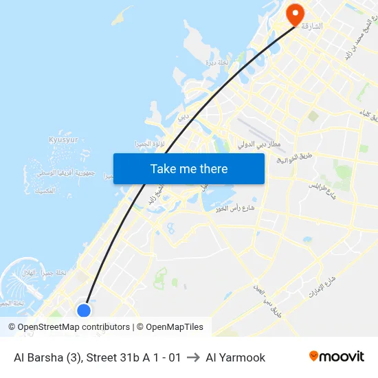 Al Barsha (3), Street 31b A 1 - 01 to Al Yarmook map