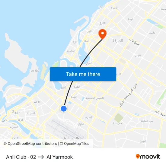 Ahli Club - 02 to Al Yarmook map