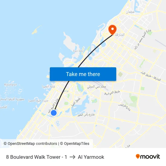 8 Boulevard Walk Tower - 1 to Al Yarmook map