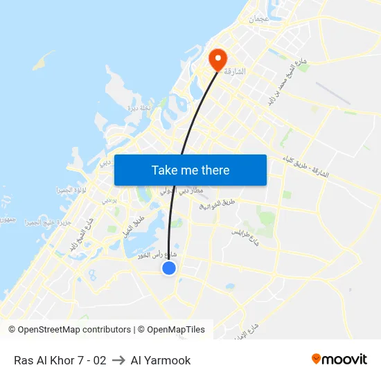 Ras Al Khor 7 - 02 to Al Yarmook map