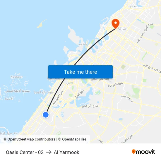 Oasis Center - 02 to Al Yarmook map