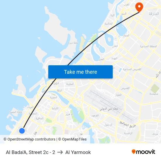 Al Bada'a, Street 2c - 2 to Al Yarmook map