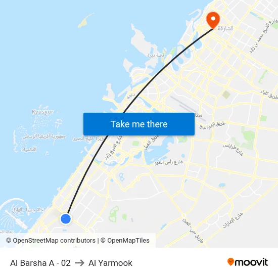 Al Barsha A - 02 to Al Yarmook map