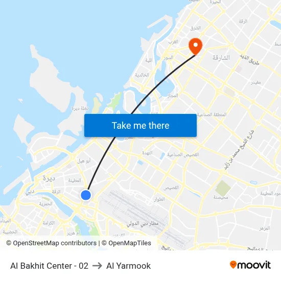 Al Bakhit Center - 02 to Al Yarmook map