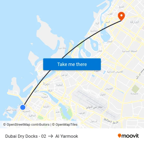 Dubai Dry Docks - 02 to Al Yarmook map