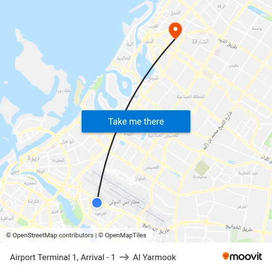 Airport Terminal 1, Arrival - 1 to Al Yarmook map