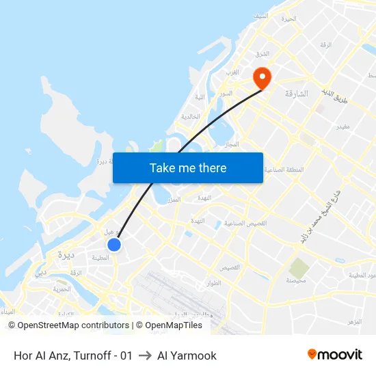 Hor Al Anz, Turnoff - 01 to Al Yarmook map