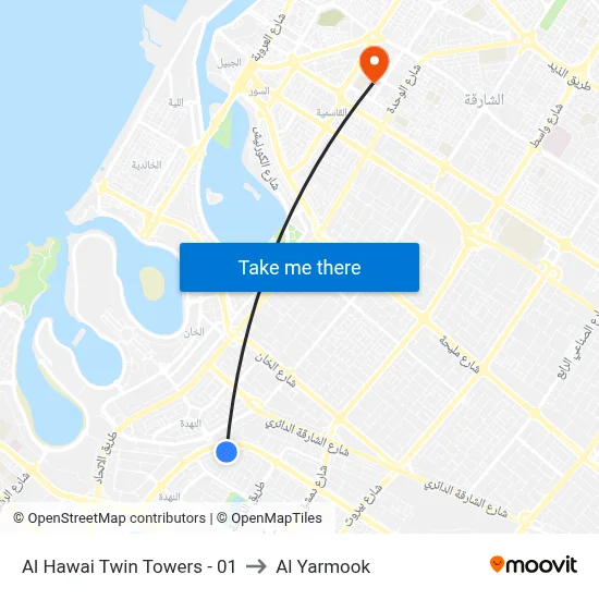 Al Hawai Twin Towers - 01 to Al Yarmook map