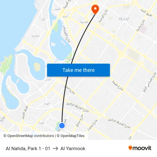 Al Nahda, Park 1 - 01 to Al Yarmook map