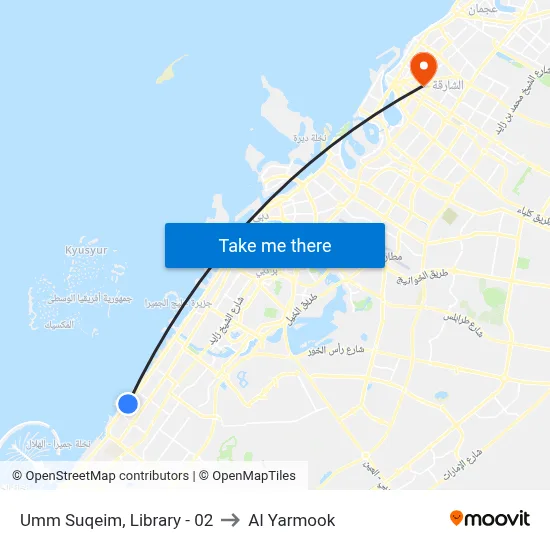 Umm Suqeim, Library - 02 to Al Yarmook map