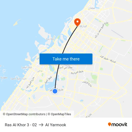 Ras Al Khor 3 - 02 to Al Yarmook map