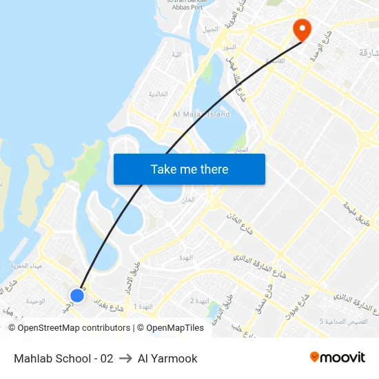 Mahlab School - 02 to Al Yarmook map