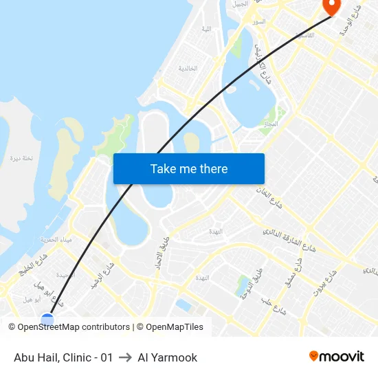 Abu Hail, Clinic - 01 to Al Yarmook map