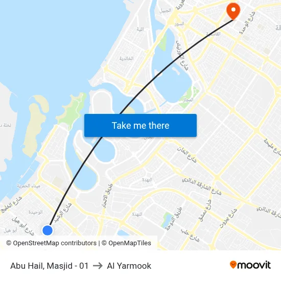 Abu Hail, Masjid - 01 to Al Yarmook map