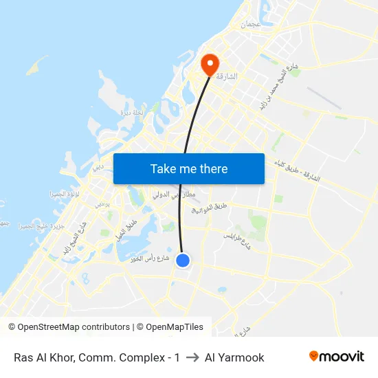 Ras Al Khor, Commercial Complex - 1 to Al Yarmook map