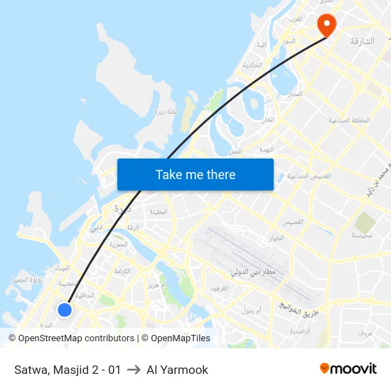 Satwa, Masjid 2 - 01 to Al Yarmook map