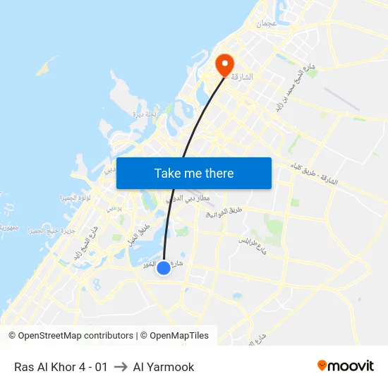 Ras Al Khor 4 - 01 to Al Yarmook map