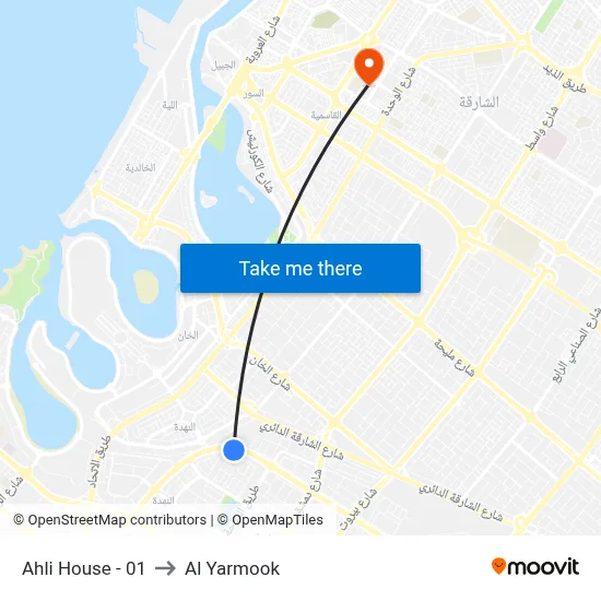 Ahli House - 01 to Al Yarmook map
