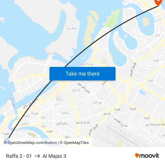 Raffa 2 - 01 to Al Majaz 3 map