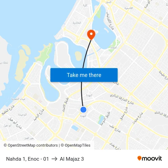Nahda 1, Enoc - 01 to Al Majaz 3 map