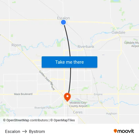 Escalon to Bystrom map