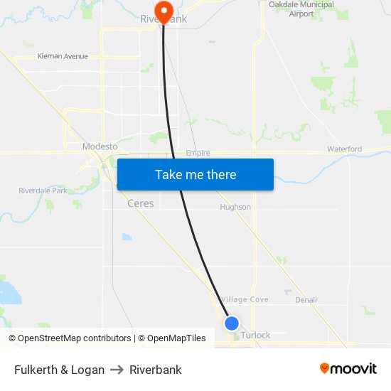 Fulkerth & Logan to Riverbank map